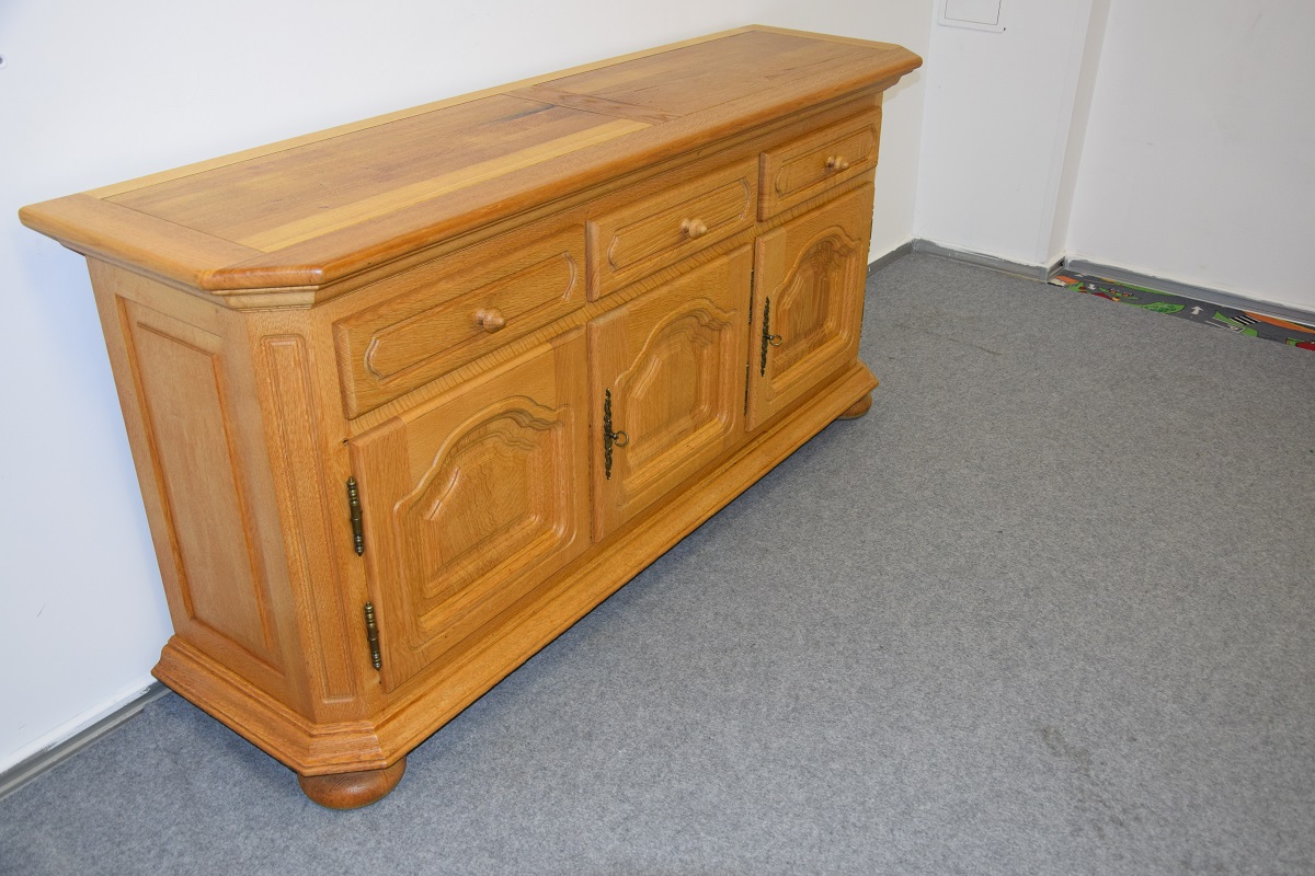 komoda z litego dębu - jak nowa