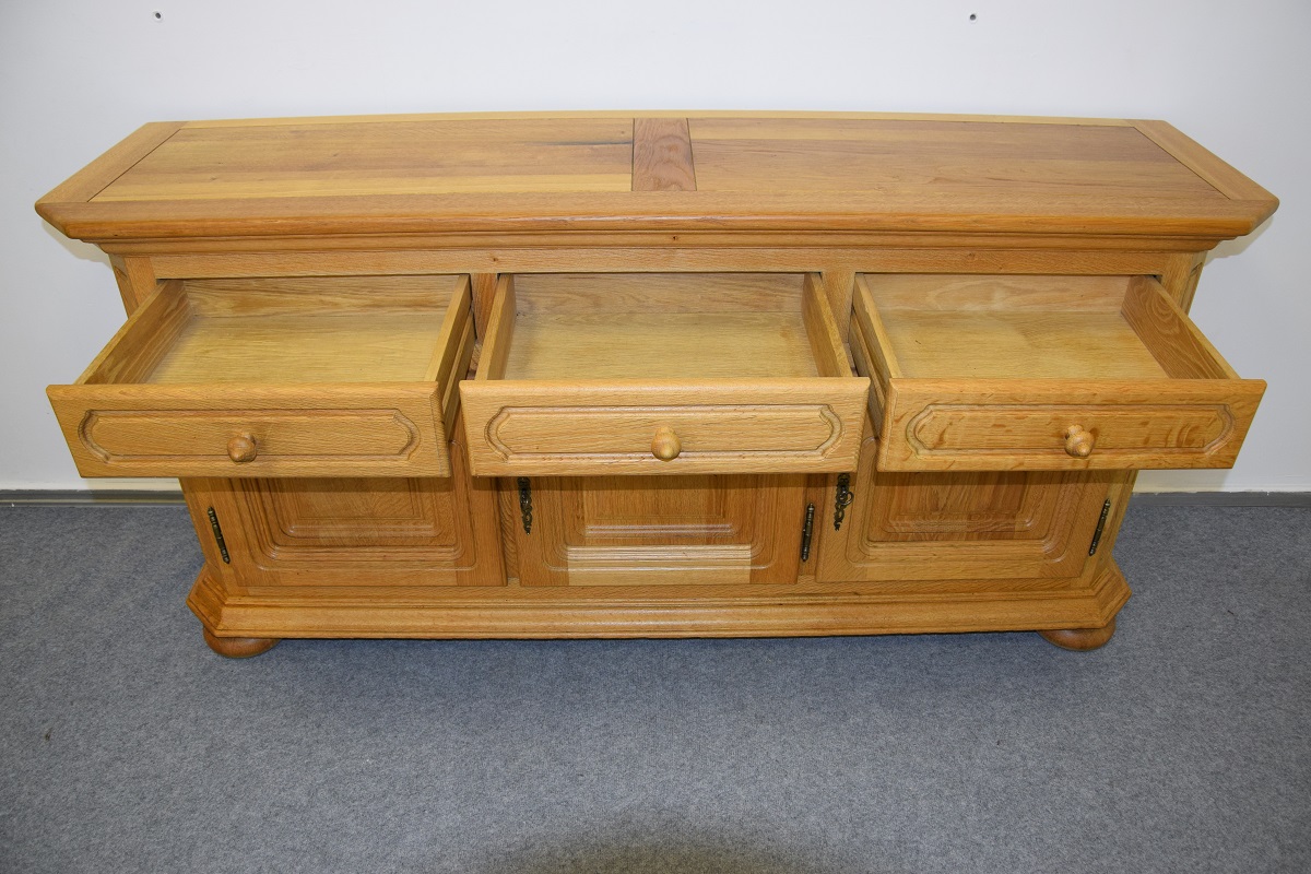 komoda z litego dębu - jak nowa