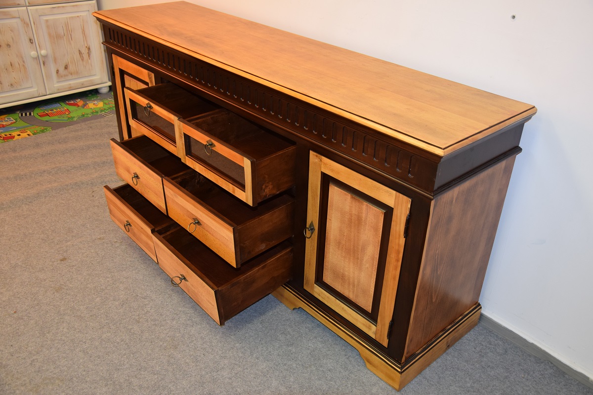 komoda z drewna tekowego - jak nowa