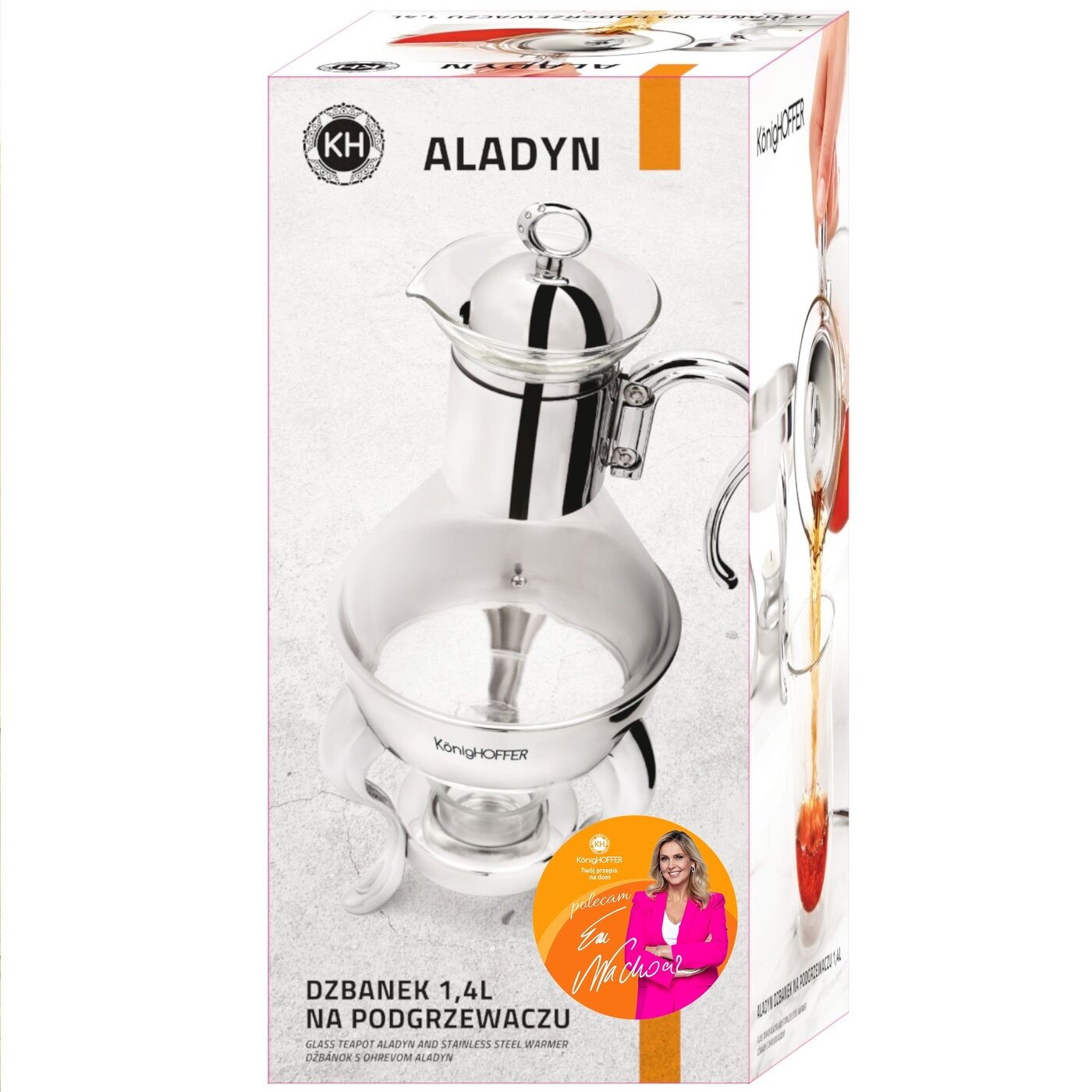 dzbanek na podgrzewaczu - nowy