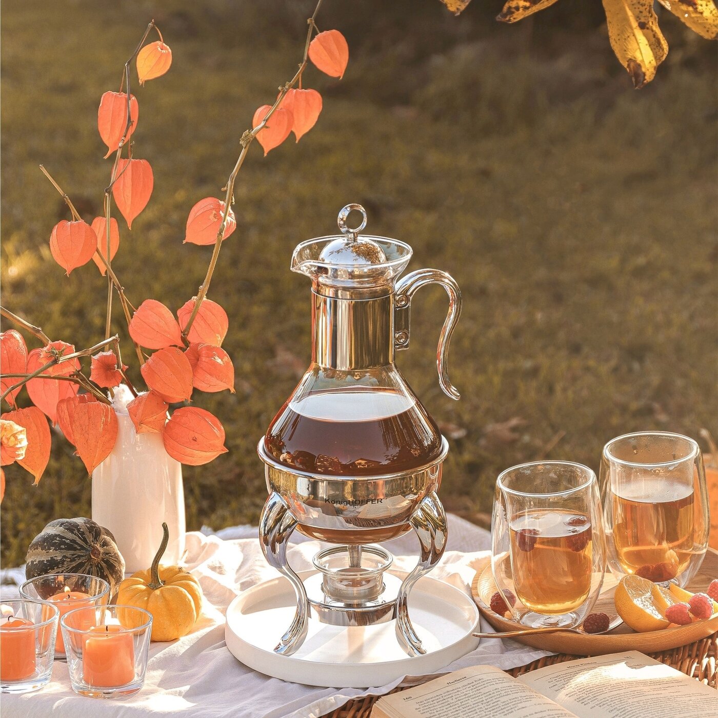 dzbanek na podgrzewaczu - nowy