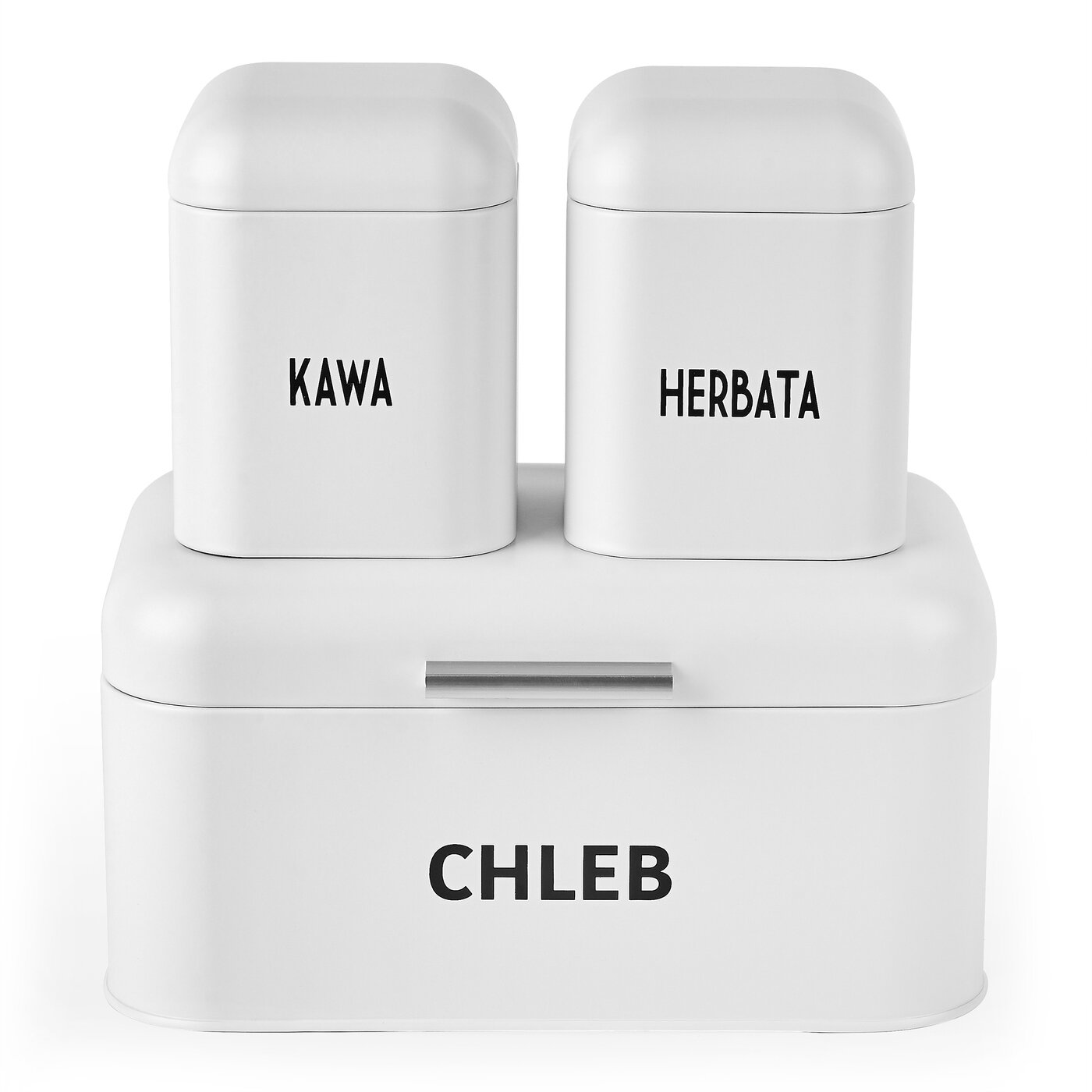 chlebak i dwa pojemniki - komplet nowy