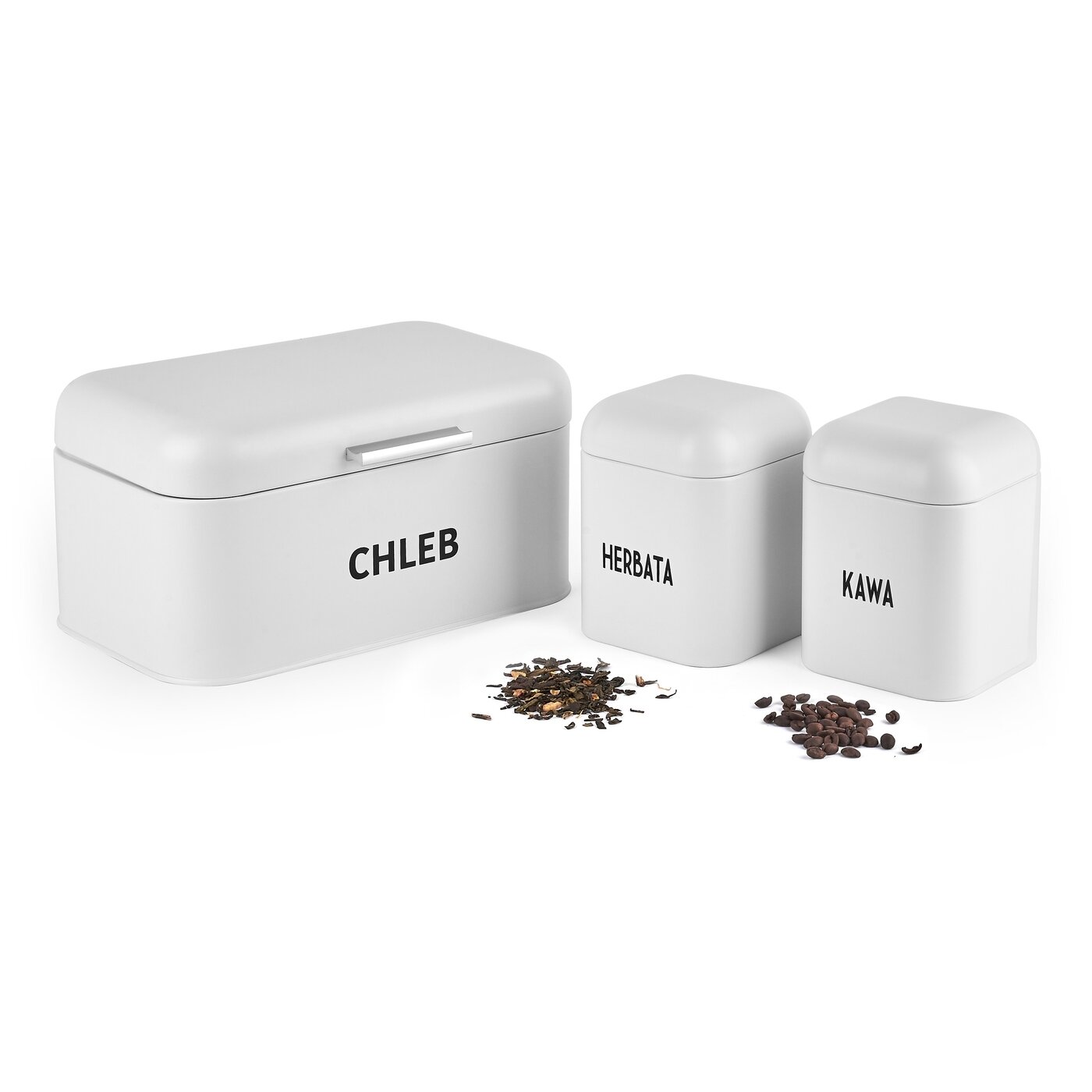 chlebak i dwa pojemniki - komplet nowy