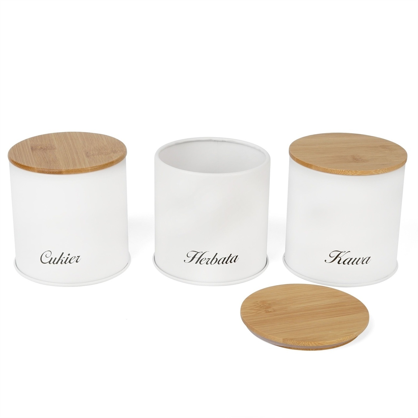 chlebak i 3 pojemniki - czarny lub biały - nowy