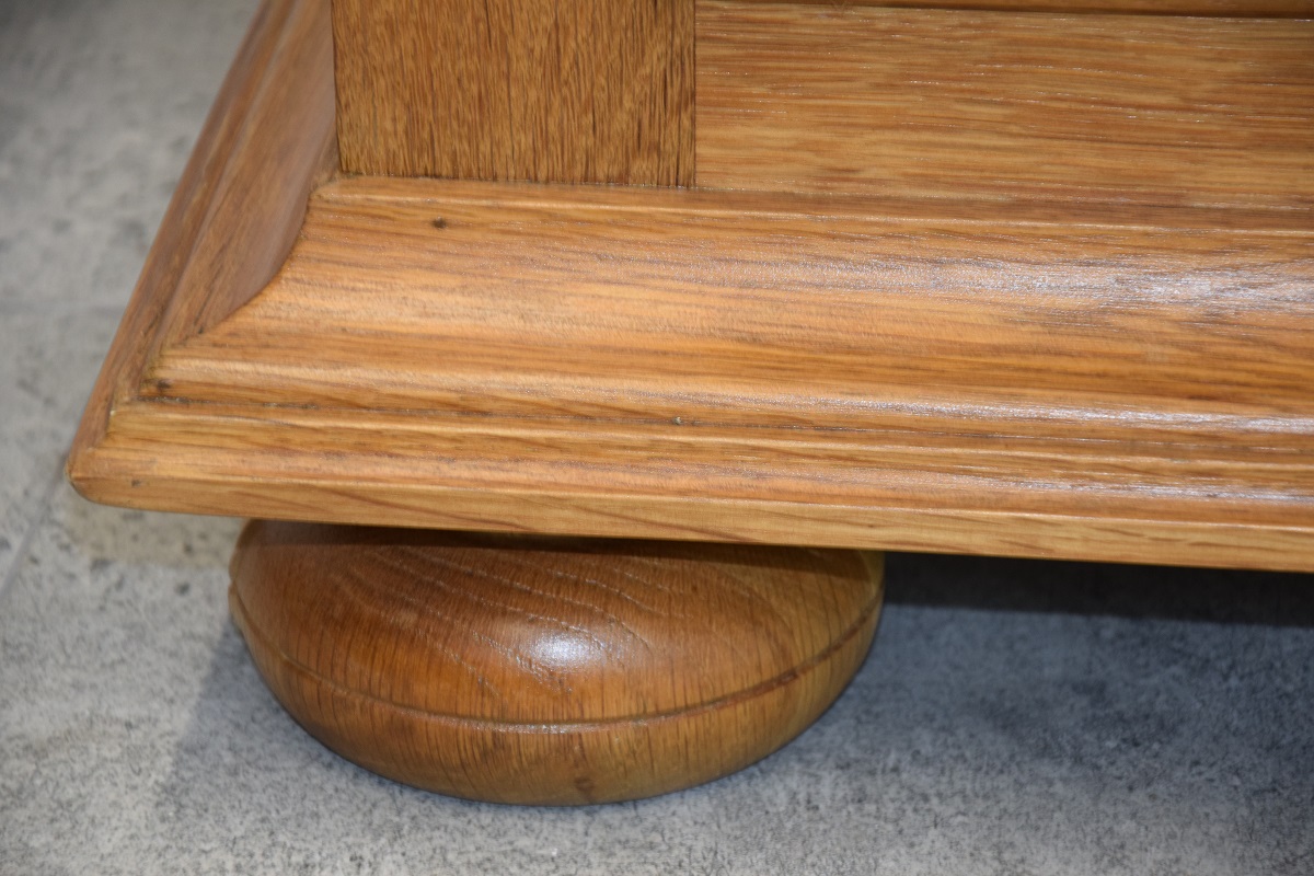 komoda dębowa z szufladami - jak nowa