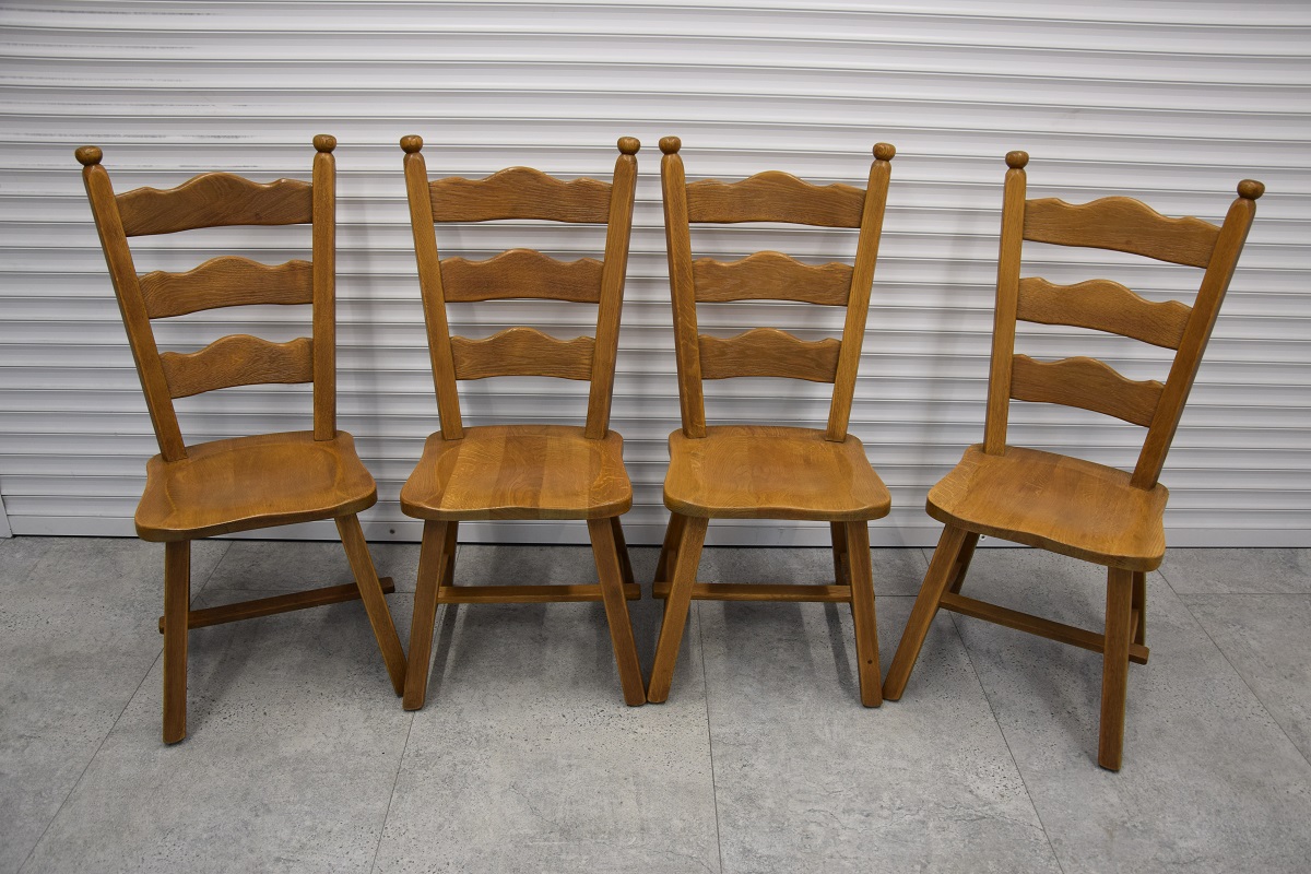 krzesła dębowe 4 sztuki - jak nowe