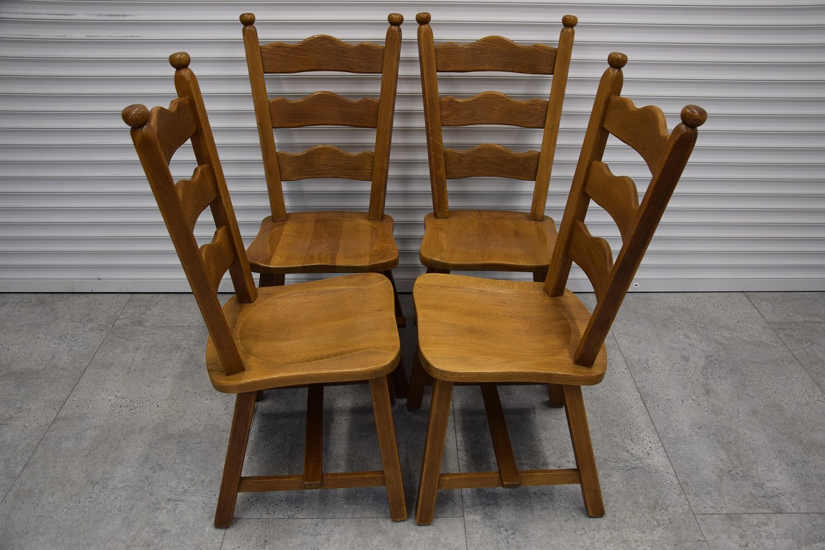 krzesła dębowe 4 sztuki - jak nowe