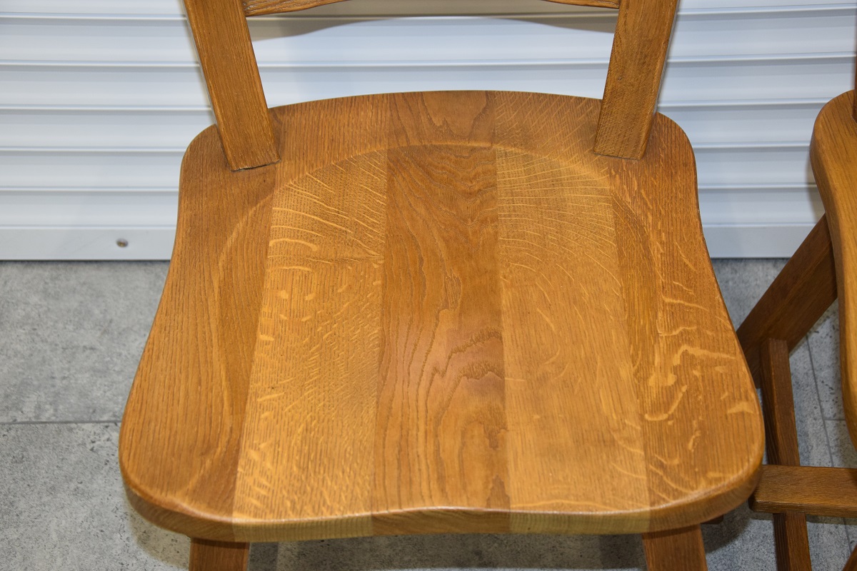 krzesła dębowe 4 sztuki - jak nowe