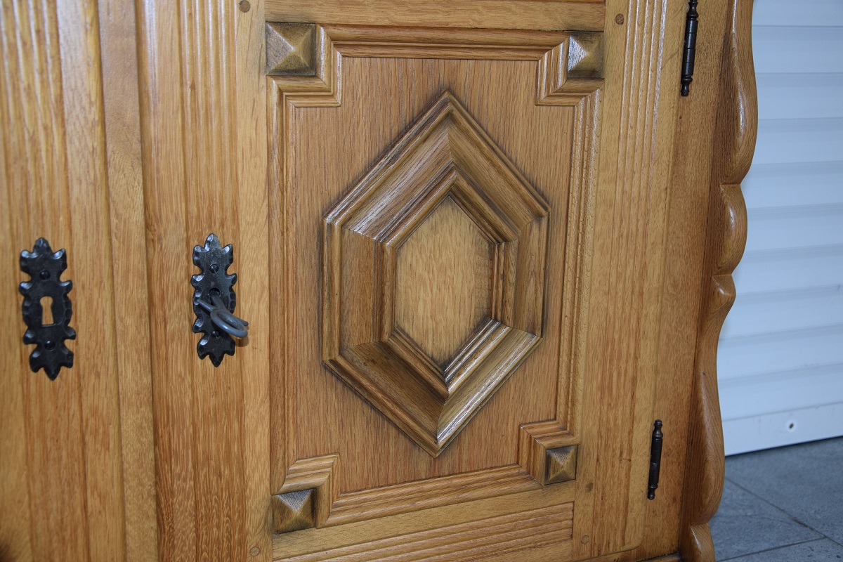 komoda dębowa - jak nowa