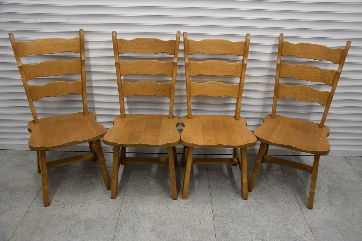 krzesła dębowe 4 sztuki - jak nowe