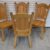 stół rozkładany i 4 krzesła - komplet z drewna dębowego - jak nowy