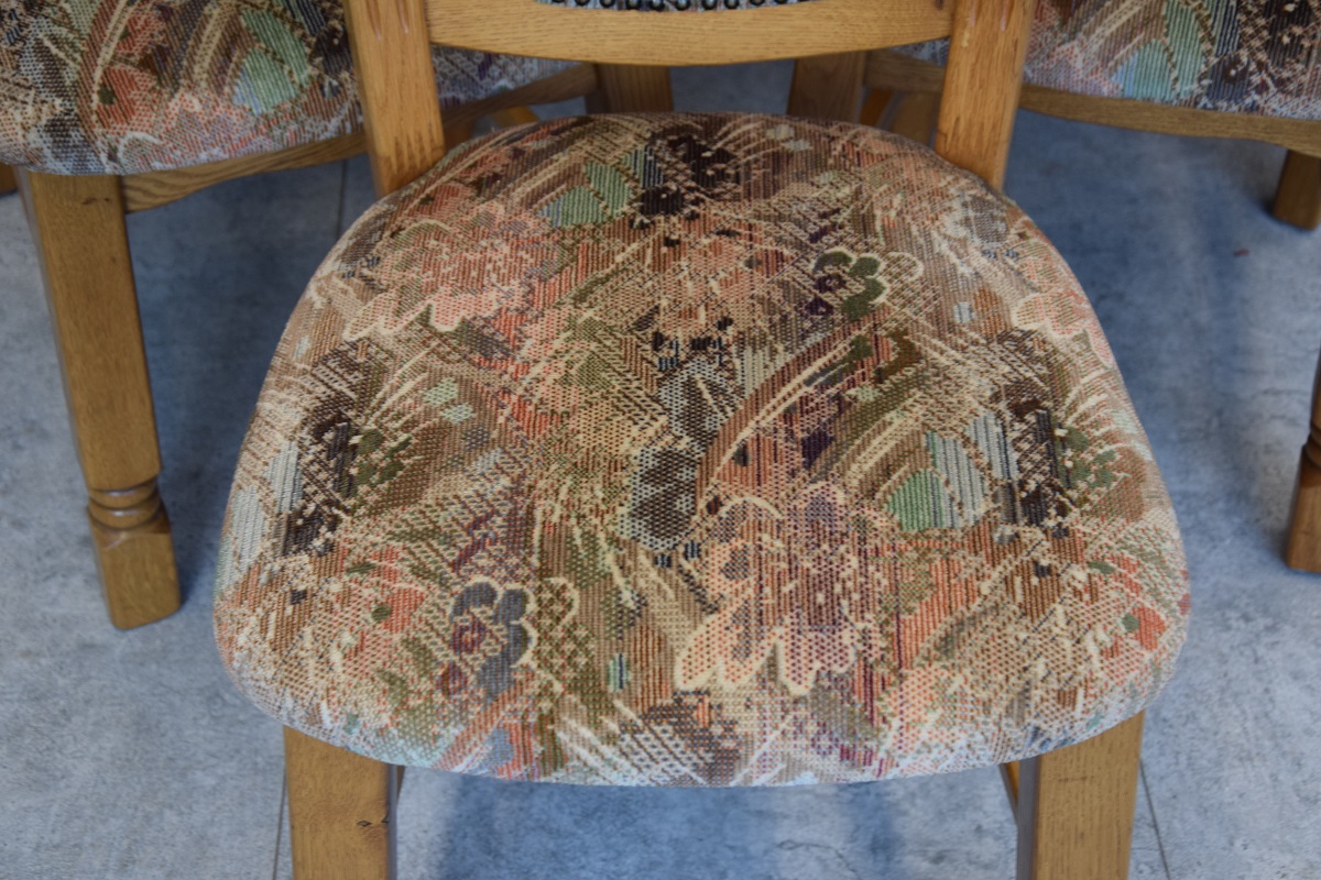 krzesła dębowe 6 szt - super stan