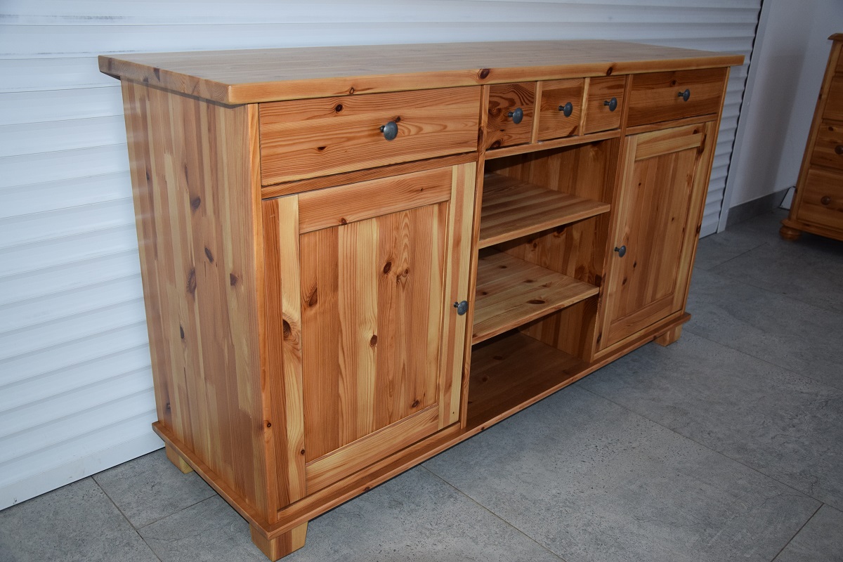 komoda z drewna sosnowego - jak nowa