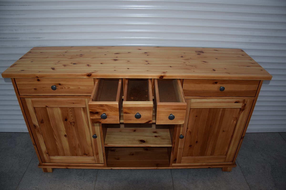 komoda z drewna sosnowego - jak nowa