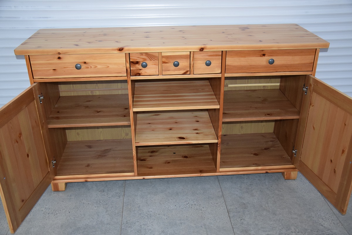 komoda z drewna sosnowego - jak nowa