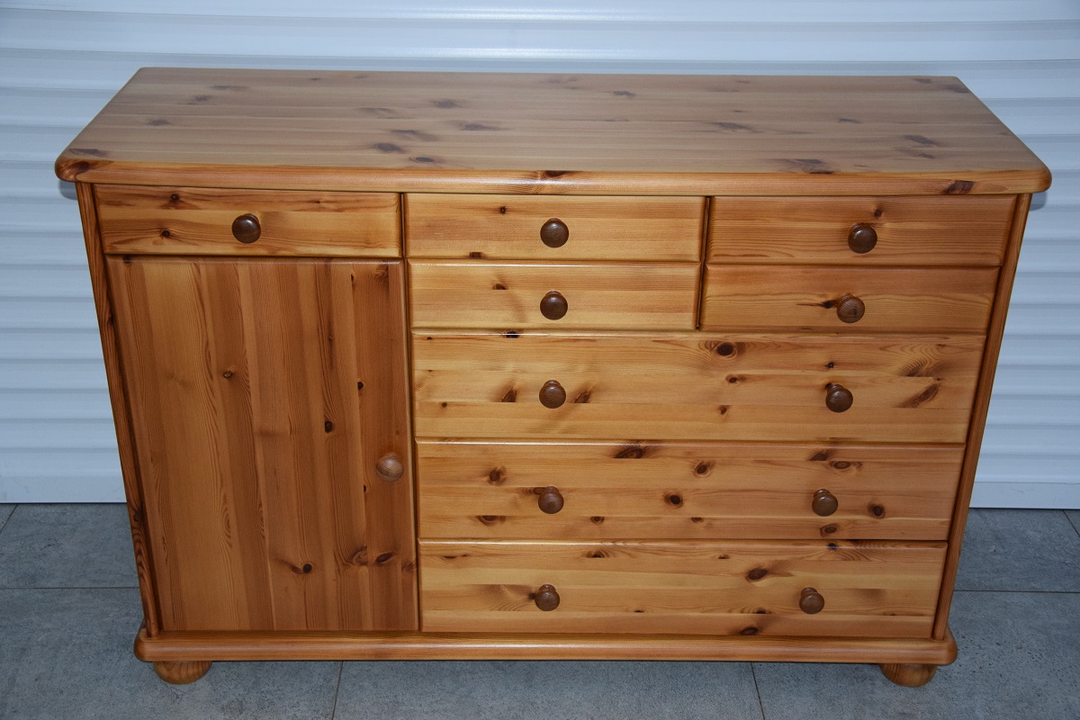 komoda z drewna sosnowego - jak nowa