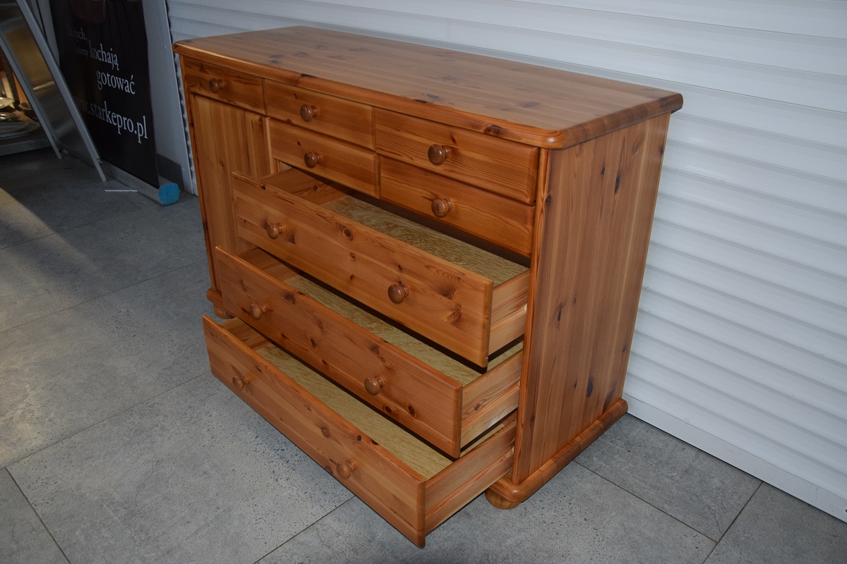 komoda z drewna sosnowego - jak nowa