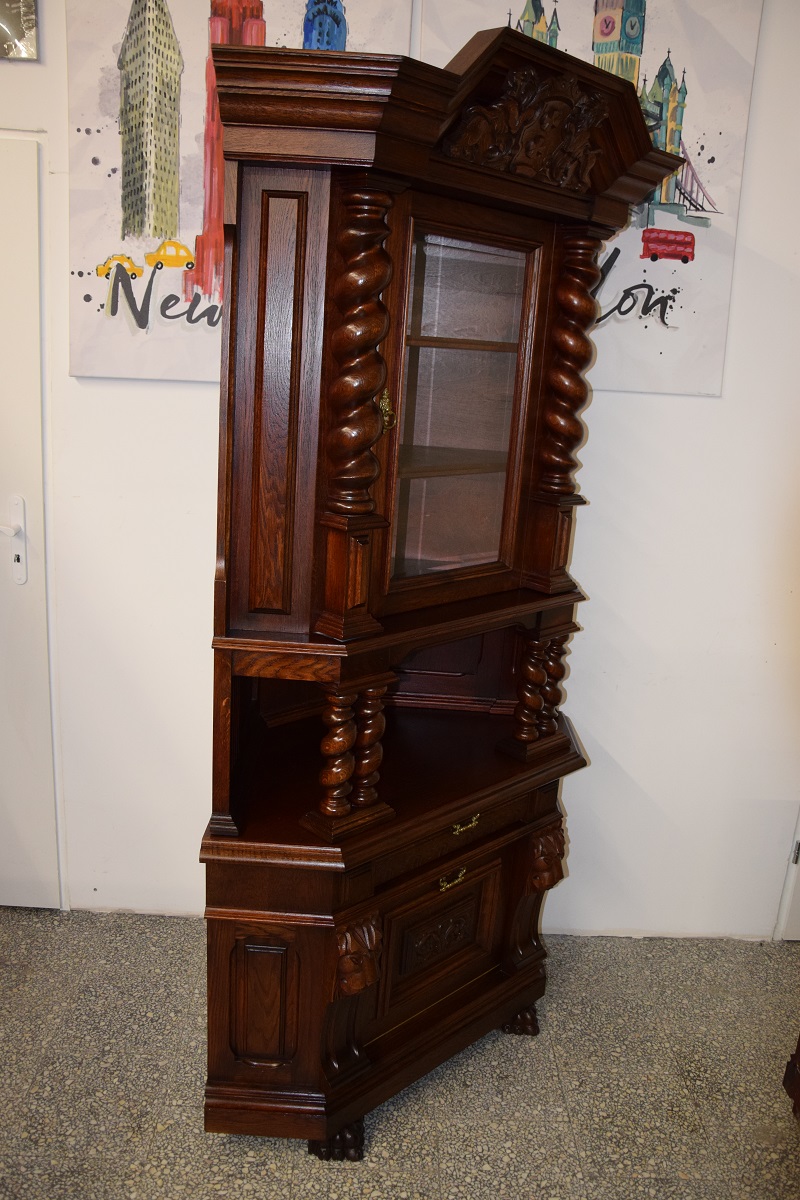 witryna narożna - meble gdańskie - stan idealny