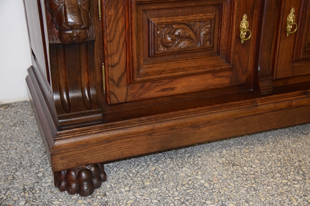 kredens dębowy - meble gdańskie - stan idealny jak nowy